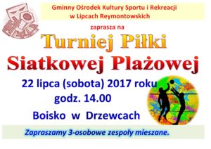 Turniej Piłki Siatkowej Plażowej @ Drzewce